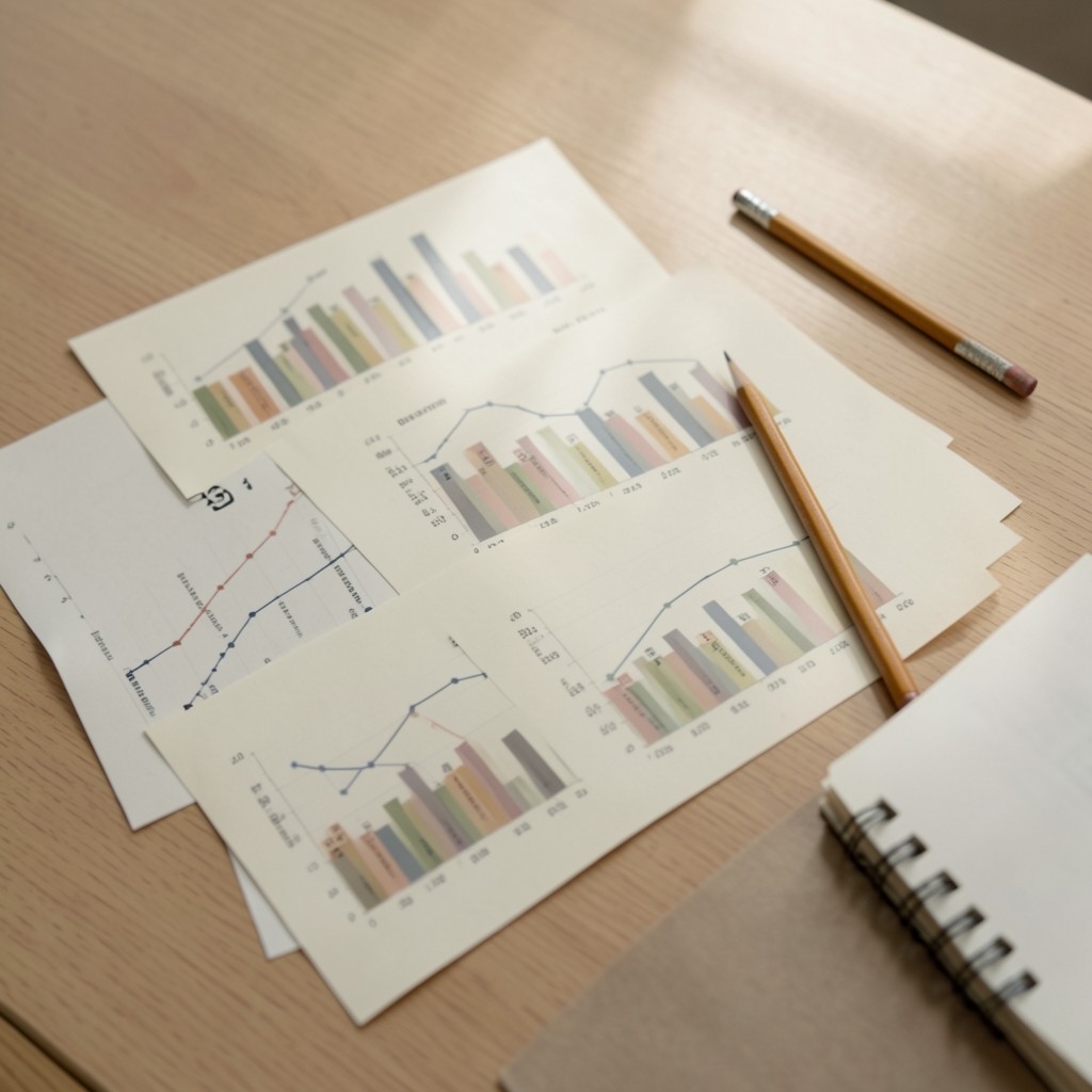 Printed workforce charts spread on a meeting table during a quiet briefing